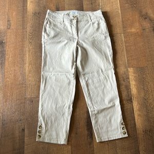 Charter Club Women’s Classic Fit Cropped Khaki Pants